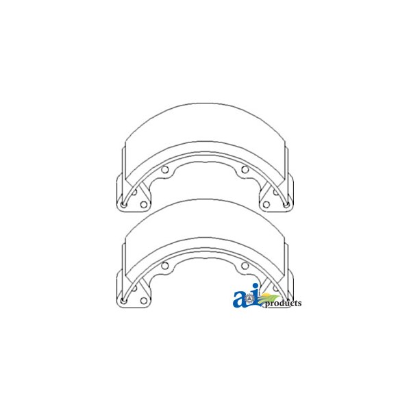 Brake Shoe Set 4.7" x1.6" x5.8"